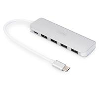 Digitus DA-70242-1 USB hub 4+1 ports USB 3.2 Gen 1 Aluminium Silve...