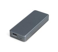 DIGITUS M.2 NVMe SSD enclosure - USB 3.2 Gen2x2 Type-C - 20 Gbit/s - For NVMe SSDs up to 8 TB - For 2230/2242/2260/2280 SSDs - Aluminum housing - Plug & Play - Grey