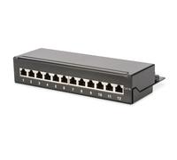 Digitus DN-91612SD-EA patch box 12-port CAT 6A 1U Black RAL 9005