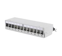 Digitus Desktop Patch Panel - For Keystone Modules - 12-port - Shielded - Patch