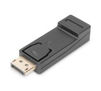 DIGITUS Displayport Adapter, DP to HDMI Type A; Locking; DP 1.1 a, Full HD, Black