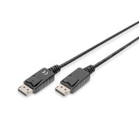 DIGITUS DisplayPort Anschlusskabel, DP St/St, 1,0m, m/Verriegelung, DP, 1.1 konf