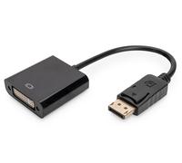 Assmann 340409 LCD/Display Port Adapter Cable DisplayPort to DVI 24 + 5) Pin Male to Female 0.2 m with Latch