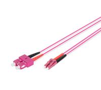 DIGITUS DK-2532-01-4 - Fibre Optic Cable OM4 - 1 m - LC to SC - Duplex Fibre Opt