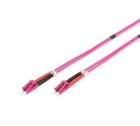DIGITUS DK-2533-01-4 - Fibre Optic Cable OM4 - 1 m - LC to LC - Duplex Fibre Opt