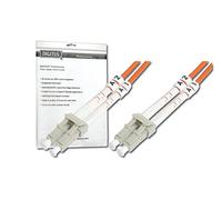 DIGITUS DK-2533-03 - Fibre Optic Cable OM2 - 3 m - LC to LC - Duplex Fibre Optic Cable - 1 Gbit/s - MM Multimode Fibre Optic LAN Cable - Fibre Type: 50/125 µ - Orange