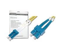 Digitus Fibre Optic Cable DK-292SCA3LC-01 - OS2 1m SC(APC) to LC(PC) Duplex 9/125µ Yellow
