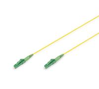 DIGITUS DK-2933-01-APC-SX - Fiber Optic Cable OS2 - 1 m - LC/(APC) to LC/(APC) - Simplex FO Cable - FTTH, FTTB & FTTx - SM Singlemode Fiber LAN Cable - Fiber Type: 9/125 µ - Yellow
