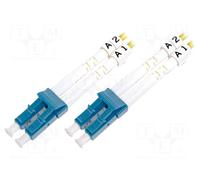 DIGITUS DK-2933-03 - Fibre Optic Cable OS2 - 3 m - LC to LC - Duplex Fibre Optic Cable - 1/10 Gbit/s - SM Singlemode Fibre Optic LAN Cable - Fibre Type: 9/125 µ - Yellow