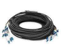 DIGITUS DK-2A33CU100BK-BBB - Fibre Optic Cable OS2 - 100 m - LC (UPC) to LC (UPC) - 12 Fibres Breakout Cable - 1/10 Gbit/s - SM Singlemode Fibre Optic Cable - Fibre: G.657.A1 9/125 µ - Black