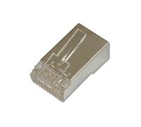 DIGITUS DN-219603 - Cat 6 crimp connector - 100 pieces - RJ45 network connector shielded - For Cat6 network cables - 1GBase-T - 8P8C - AWG 27/7 to AWG 24/7