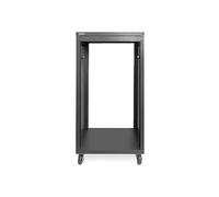 DIGITUS DN-48002 - Audio rack - 19-inch - 21U - Universal device rack - For audio-video accessories - Unassembled - Max. load 136 kg - With casters - Black