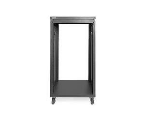 DIGITUS DN-48002 - Audio rack - 19-inch - 21U - Universal device rack - For audio-video accessories - Unassembled - Max. load 136 kg - With casters - Black