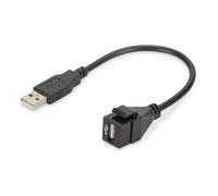 Digitus USB 2.0 Keystone Module with 16 cm cable (Female/Male)