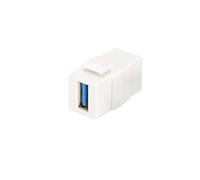 DIGITUS DN-93404 - Keystone Module USB 3.0 - For Network Socket & Patch Panel - Pure White (RAL 9003)