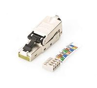DIGITUS Cat. 6A Field Termination Plug 360° Shielded - RJ45 plug tool-free - 10G