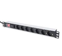 Digitus Schuko 19`` Rack Power Strip 7 Outlets Rack Power Strip 8 Outlets