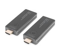 Digitus DS-55323 Wireless HDMI Extender - UHD 4K 30 Hz - 30 m range - set of transmitter and receiver - HDMI 2.0, HDCP 2.2 - dual band 2.4 Ghz 5 GHz - without app - gray