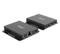 DIGITUS DS-55342 HDMI Extender - UHD 4K 120Hz - 30m over LAN cable - Set: Transmitter & Receiver - IR Infrared - HDMI 2.1 & HDCP 2.3