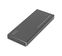 Digitus External USB 3.0 SSD enclosure for M.2 SATA SSDs - SATA III - M.2 module type 2280, 2260, 2242, 2230 - up to 6Gbit/s - UASP - Plug & Play - Black