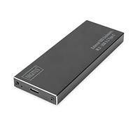 Digitus External USB 3.1 SSD enclosure for M.2 SATA SSDs - SATA III - M.2 module type 2280, 2260, 2242, 2230 - up to 10 Gbit/s - UASP - incl. USB-C cable - black