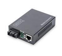 DIGITUS Gigabit Ethernet Media Converter, Singlemode SC connector, 1310nm, up to 20km