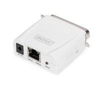 DIGITUS fast Ethernet print server., white, DN-13001-1 Print server (Parallel Po