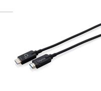 DIGITUS Fibre Optic HDMI Cable - 40m - UHD 8k 60Hz 4k 120Hz - HDMI 2.1 | Armored - 48Gbps - eARC, HDR, HDCP 2.2, CEC - AOC Hybrid Cable - Gold Plated Contacts - HDMI Fiber Optic Cable - Black