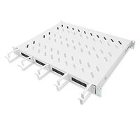 DIGITUS Fixed Installation Rack - 19 Inch - 1U - for Network Cabinets and Server Cabinets - From 600 mm Cabinet Depth - with Integrated Cable Guide - Grey
