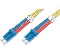 Digitus FO patch cable OS2-10 m LC to LC fiber optic cable - LSZH - Duplex Sing