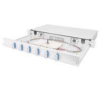 DIGITUS FO Splice Box, 1U, Equipped, 6X SC DX, OS2 Including Splice Cassette, Coloured Pigtails, Couplings