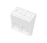 Digitus Front panel, 2-port, 45 x 45 mm, angled, for frame DN-93802-5-