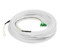 Digitus FTTH drop cable. singlemode. 4 fibers. 4 LC/APC. 50 m