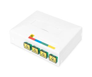 Digitus FTTH enclosure with 4 x SC SX couplers