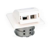 Digitus FTTH fiber optic flush-mounted wall outlet. for SC/LC adapter