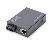 DIGITUS Gigabit Ethernet Media Converter, Singlemode SC connector, 1310nm, up to