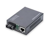 DIGITUS Gigabit Ethernet Media Converter, Singlemode SC connector, 1310nm, up to 20km