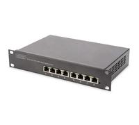 DIGITUS Gigabit Ethernet Network Switch - 10 inch - 8 ports - Unmanaged - Backpl