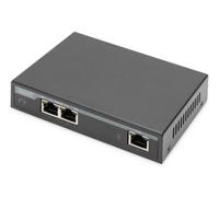 DIGITUS Gigabit PoE Indoor Extender, 2-Port, 60W 100m Expansion, Cascadeable, Se