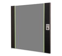 DIGITUS Glass Replacement Door for Unique Network Cabinet - 12U - Fits DN-19 12-U-SW, DN-19 12U-6/6-SW, DN-19 12-U-3-SW - With Lock & Key - Safety Glass - Black