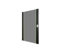 DIGITUS glass replacement door for Unique network cabinet - 20U - suitable for DN-19 20-U-SW, DN-19 20U-6/6-SW, DN-19 20-U-3-SW - with lock and key - safety glass - black