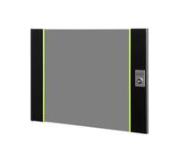 DIGITUS Glass Replacement Door for Unique Network Cabinet - 9U - Fits DN-19 09-U-SW, DN-19 09U-6/6-SW, DN-19 09-U-3-SW - With Lock and Key - Safety Glass - Black