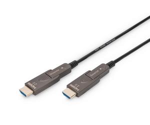 Digitus HDMI AOC Hybrid fibre optic cable - 10m - HDMI 2.0b - 4k/60Hz - detachab
