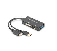 Digitus HDMI converter cable. HDMI - DP+DVI+VGA