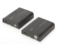 Przedłużacz/Extender KVM (HDMI+USB) do 120m po Cat.5e UTP lub IP, 1080p FHD 60Hz