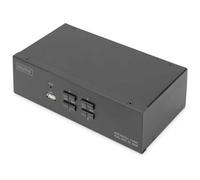 Digitus KVM Switch, 4 Port, Dual Display, 4K, HDMI®