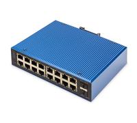 DIGITUS industrial managed 18-port Gigabit Ethernet network switch - 16x RJ45 +