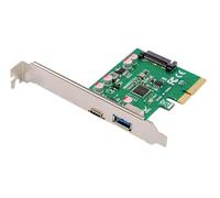 DIGITUS IO card - PCIe - USB 3.1 interface card - 2-port - 1x USB-C & 1x USB Type-A - 10 Gbit/s - chipset ASM1142