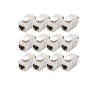 Digitus Keystone module Cat-6A Shielded - 12 pieces - RJ45 socket - 500 MHz 10GBase-T - AWG 26-22 - Design compatible - With cable tie - Tool-free installation