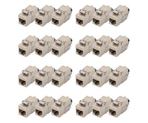 DIGITUS Keystone module cat. 6A shielded - 24 pieces - RJ45 - multi-design - 500